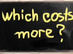 which costs more